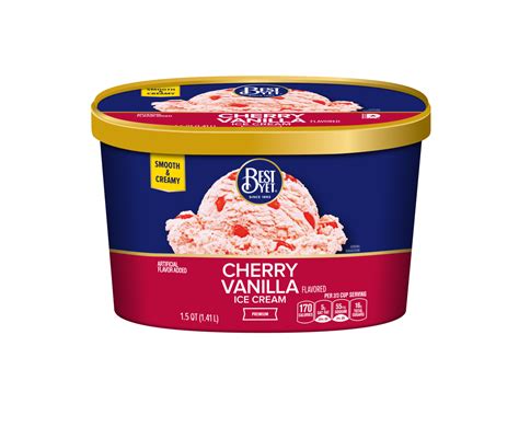 Cherry Vanilla Ice Cream Best Yet Brand