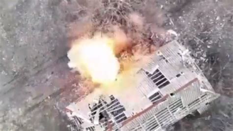 Ukraine War Video Shows Drone Dropping Grenade Inside Russian Tank