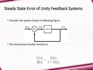 Steady State Error Ppt