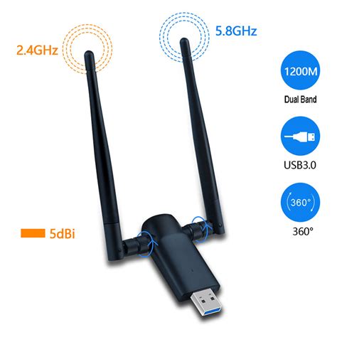 AC1200 Wireless USB Adapter Dual Band WiFi Dongle IMILINK