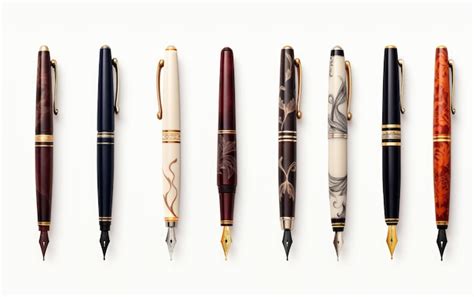 Premium Photo Victorian Style Pens On White Background