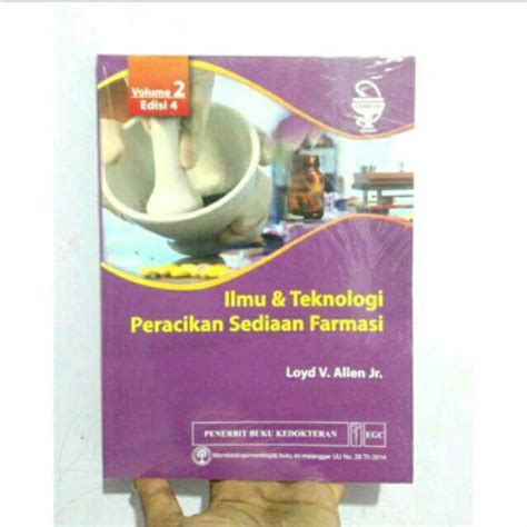 Jual Buku Ilmu Teknologi Peracikan Sediaan Farmasi Vol 2 Edisi 4