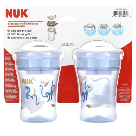 Nuk Evolution 360 Cup 8 Months 2 Cups 8 Oz 240 Ml Iherb