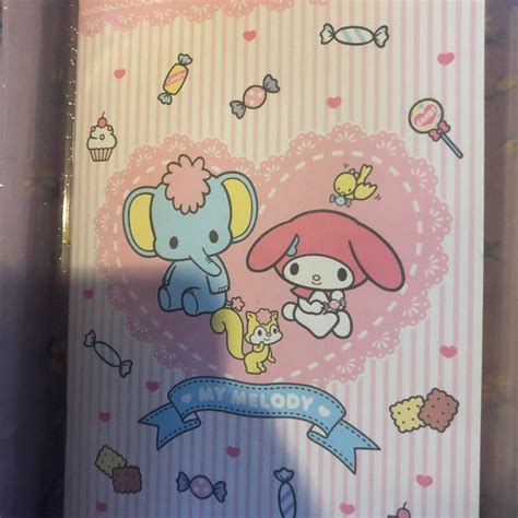 Sanrio My Melody Storage Box With Notebook Hobbies And Toys