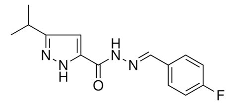 N 4 FLUOROBENZYLIDENE 3 ISOPROPYL 1H PYRAZOLE 5 CARBOHYDRAZIDE