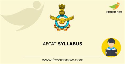 AFCAT Syllabus 2025 & Exam Pattern PDF Download