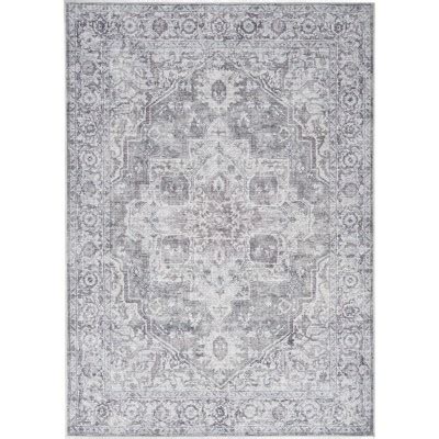 Nicole Curtis Machine Washable Series Vintage Indoor Area Rug Ivory