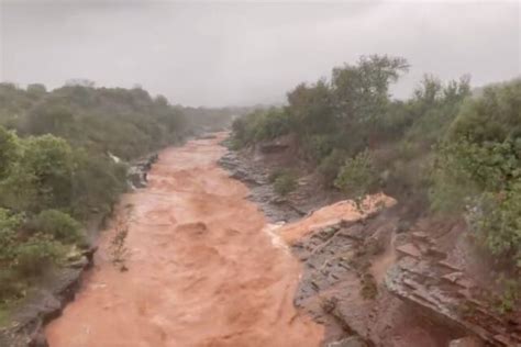 Hérault Vidéo premiers effets de lépisode cévenol la Lergue en crue