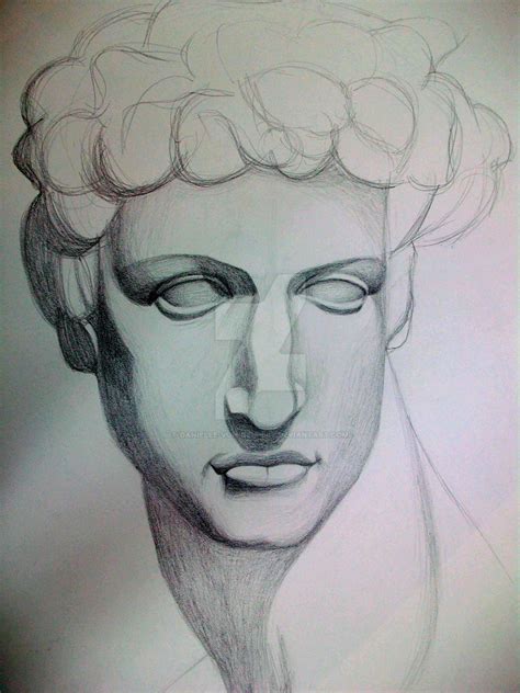 Greek Bust Sculpture Drawing By Danielle Von Neupert On DeviantArt