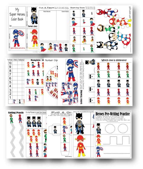 Free Printable Superhero Worksheets And Activity Sheets