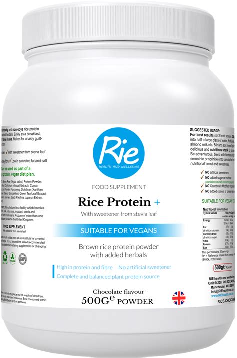 Rice Protein Rie Health And Wellbeing