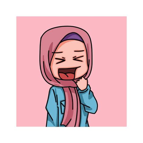 Illustration D Un Personnage F Minin Portant Le Hijab Vecteur Premium