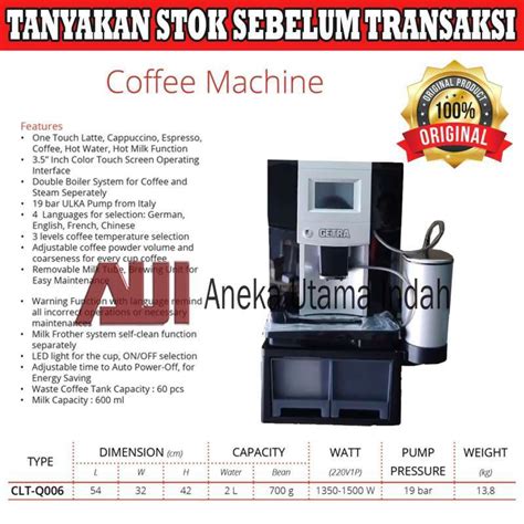 Jual Getra Coffee Machine Original Murah Diskon Juli 2024 Blibli