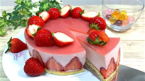 【フレジェ】簡単いちごムースケーキの作り方strawberry Mousse Cake Youtube