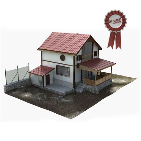 Home Building Free 3d Model Obj Blend Fbx Free3d