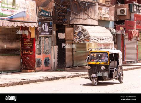 Edfu Egypt 19052018 The Tuk Tuk Taxi A Popular Transportation