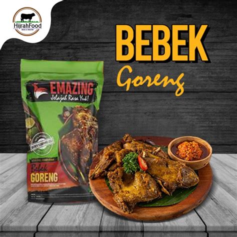 Jual Emazing Bebek Goreng Frozen Food Siap Masak Higienis Tanpa Bahan