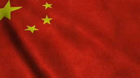 Realistic Ultra HD Flag Of The China Wav Stock Video Pond5