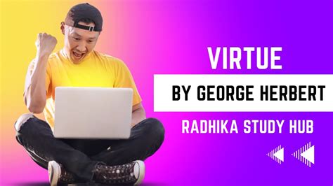 Poem Virtue By George Herbert Explanation In Hindi By Radhika Study