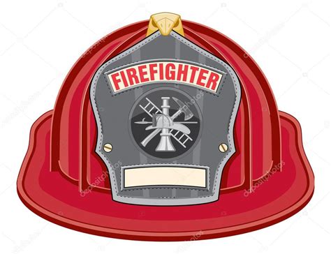 Firefighter Helmet Red Stock Vector by ©AWesleyFloyd 26529025