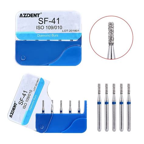 Pcs Azdent Dental Diamond Burs High Speed Handpiece Friction Grip