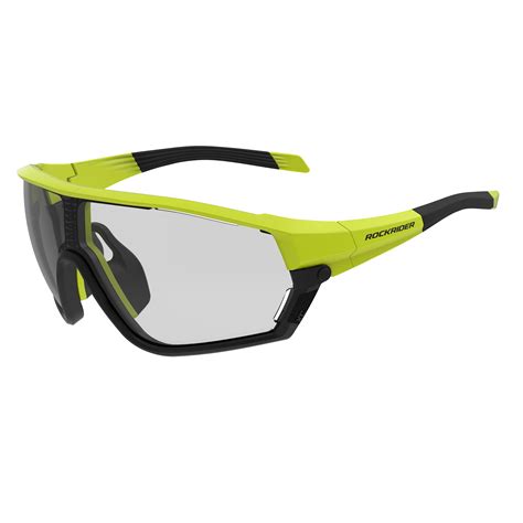 Cat 1-3 Photochromic XC Mountain Bike Glasses Race - Neon ROCKRIDER ...