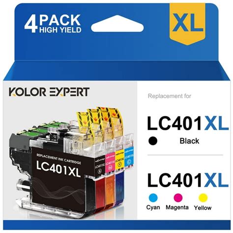 Brother Lc401xl Ink Cartridge 4 Pack For Mfc J1010dw Mfc J1012dw