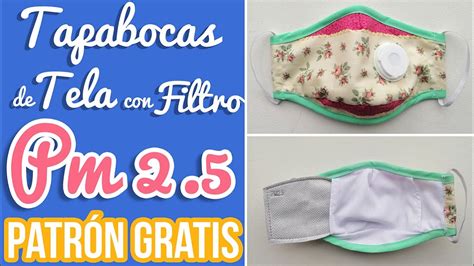 Tapabocas o Mascarilla con Filtro intercambiable pm2 5 válvula