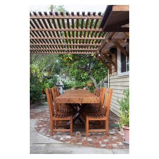 Outdoor Dining Pergola Rustic Patio Orange County By