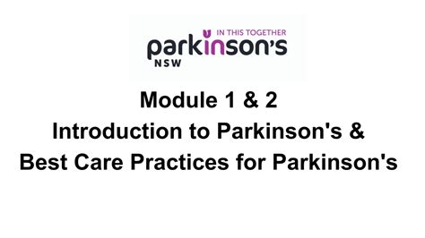 Module 1 And Module 2 Graphic For Web Parkinsons Nsw