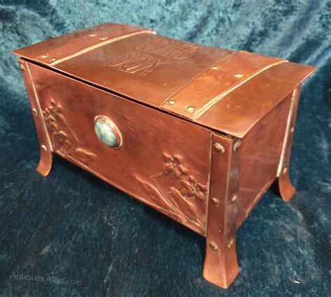 Antiques Atlas Arts Crafts Copper Tobacco Box With Ruskin