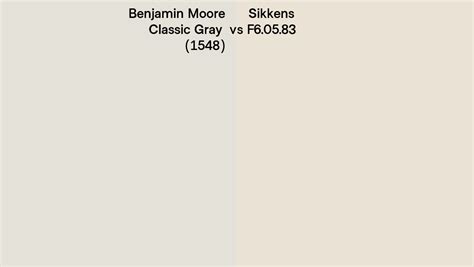 Benjamin Moore Classic Gray 1548 Vs Sikkens F6 05 83 Side By Side