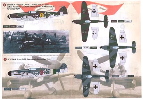 Print Scale Decals Messerschmitt Bf K Kurfurst Fighter Part