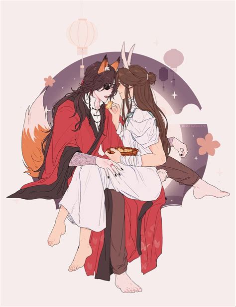 Hua Cheng And Xie Lian в 2020 г Иллюстрации Рисунки Благословение