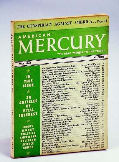 American Mercury Magazine To Bear Witness To The Truth May 1960