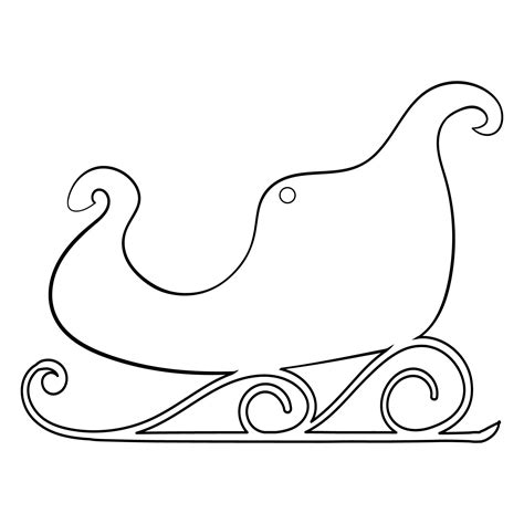 Printable Santa Sleigh Template Kerstdecoratie Kerst Diys