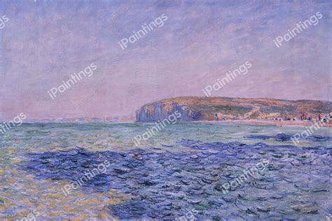 Shadows On The Sea The Cliffs At Pourville Painting By Claude Monet