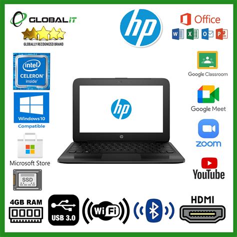 Promotion HP Stream 11 G3 Pro Laptop 11 6 Inch LCD Intel Celeron