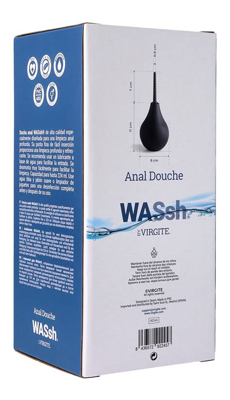 ENEMA LIMPIEZA ANAL NEGRA 224 ML Virgite