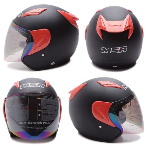 Jual Helm Sni Dewasa Msr Helmet Javelin Polos Doff Hitamdoffbiru Ukuran