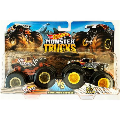 Mattel Hot Wheels Monster Trucks Demoliční Duo Hw Safari Vs Wild Streak Maxíkovy Hračky