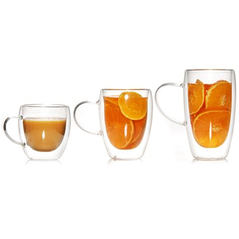 Various Type High Borosilicate Double Wall Glass Coffee Cup Water Tea