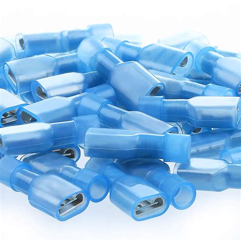 Snapklik Female Spade Connector 16 14 Gauge 100PCS Nylon Fully