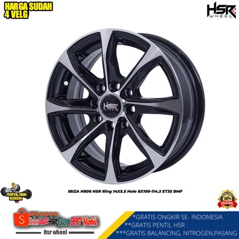 Jual Velg Racing Xenia Ring 14 HSR IBIZA Velg Mobil AVANZA BRIO FUTURA