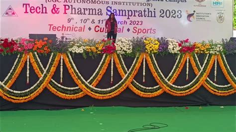 Tech And Pharma Samprathi 2k23 Nalla Narasimha Reddy Nnrg Dance