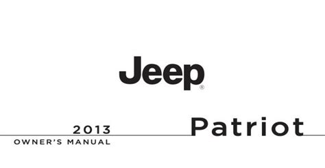 2013 Jeep Patriot Owners Manual Pdf Manual Directory