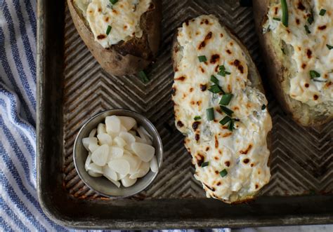 Baked Potato With Garlic Herb Sour Cream Wickles Pickles