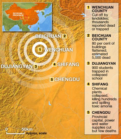 Map: China earthquake disaster zone | News | Al Jazeera