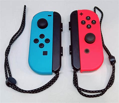 Acessório Joy Con L R Neon Red Neon Blue Grip Straps SWITCH