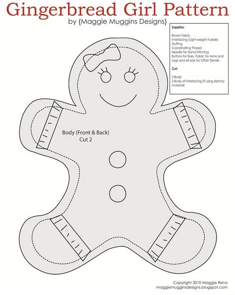 Gingerbread Girl Pattern Gingerbread Girl Pattern Find Th Flickr